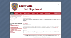 Desktop Screenshot of dexterareafire.org